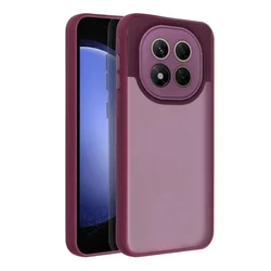 Xiaomi Redmi Note 14 Pro 5G telefontok - Variete - lila áttetsző hátlap tok, lila kerettel-1