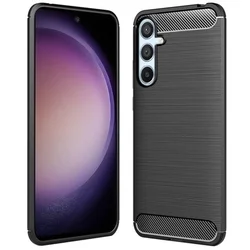 Telefontok Samsung Galaxy A26 5G - CARBON fekete szilikon hátlap tok-1