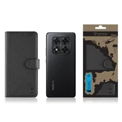 Xiaomi Redmi Note 14 Pro+ 5G zelefontok - Tactical Field fekete szilikon keretes könyvtok mágneses ráhajtófüllel-2