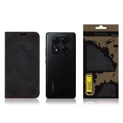 Xiaomi Redmi Note 14 Pro 5G - Tactical Xproof - fekete szilikon keretes mágneses könyvtok-3