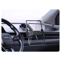 Tech- Protect V4 - univerzális szélvédőre/műszarfalra rögzíthető 360°-ban elforgatható, fekete tablet tartó-2