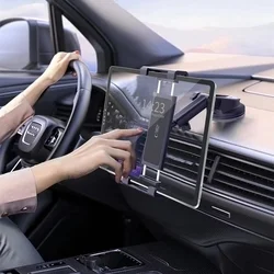 Tech- Protect V4 - univerzális szélvédőre/műszarfalra rögzíthető 360°-ban elforgatható, fekete tablet tartó-3