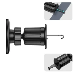 Tech- Protect N58 - szellőzőrácsra rögzíthető, mágneses autós telefontartó, fekete-2