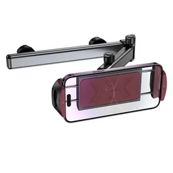 Hoco H69 tablettartó - fejtámlára rögzíthető, fekete/bordó telefon és tablet tartó (4,5