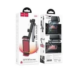 Hoco H69 tablettartó - fejtámlára rögzíthető, fekete/bordó telefon és tablet tartó (4,5