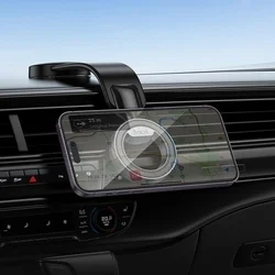 Hoco H71 autós tartó - műszerfalra rögzíthető, mágneses autós tartó, fekete-6