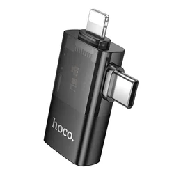 Hoco UA36E adapter - Lightning / Type-C (USB-C) / USB - OTG adapter, fekete-2