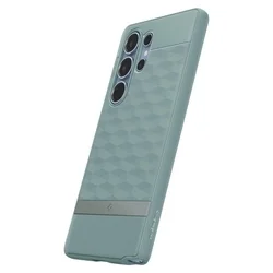 Samsung Galaxy S25 Ultra telefontok - SPIGEN Parallax - zöld szilikon hátlap tok ﻿-4