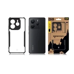 Xiaomi Redmi Note 14 5G telefontok - Tactical Quantum - fekete / átlátszó ütésálló hátlap tok-2