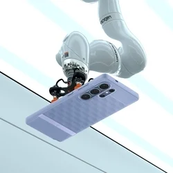 Telefontok Samsung Galaxy S25 Ultra - SPIGEN Parallax - lila szilikon hátlap tok-12