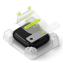 Ringke Dual Easy Pro - okosóra fólia - Apple Watch 10 / 11 (42mm) okosórához + felhelyezést segítő-1