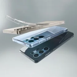 Telefontok Samsung Galaxy S25 Ultra - SPIGEN SPACE Crystal - áttetsző fekete hátlap tok-8