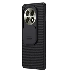 Telefontok OnePlus 13R 5G - Nillkin csúsztatható kameravédős fekete hátlap tok-1