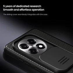 Telefontok OnePlus 13R 5G - Nillkin csúsztatható kameravédős fekete hátlap tok-2