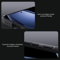 Telefontok OnePlus 13R 5G - Nillkin csúsztatható kameravédős fekete hátlap tok-6