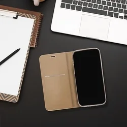 Xiaomi Redmi Note 14 4G / LTE telefontok - Luna Book - arany könyvtok ﻿-4