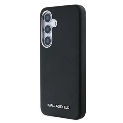 Samsung Galaxy S25+ (S25 Plus) telefontok - Karl Lagerfeld Saffiano Metal Logo - fekete hátlap tok-2