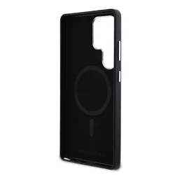 Samsung Galaxy S25 Ultra telefontok - Karl Lagerfeld Saffiano Metal Logo - fekete hátlap tok-5