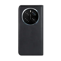 Honor Magic7 Pro telefontok - Smart Magnetic fekete szilikon keretes mágneses könyvtok-2