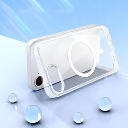 iPhone 16e telefontok - FULL MATTE MAG COVER - MagSafe kompatibilis átlátszó hátlap tok-1