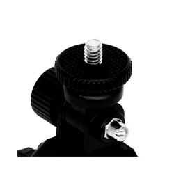 Kerékpárra rögzíthető 360°-ban forgatható sportkamera tartó - fekete-5