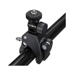 Kerékpárra rögzíthető 360°-ban forgatható sportkamera tartó - fekete-7