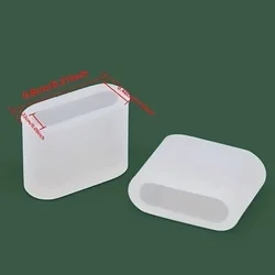 Kiegészítő tartozék: Porvédő kupak - Type-C (USB-C) csatlakozóra - fehér/áttetsző, szilikon (5db)-2