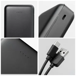 Blue Star W2015 - fekete powerbank 20000 mAh töltő, 2,4A, LED kijelzővel-6