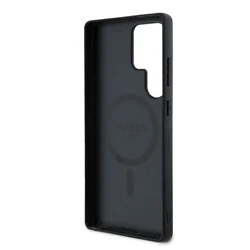 Samsung Galaxy S25 Ultra telefontok - Guess 4G Colored Classic Logo - fekete mintás MagSafe kompatibilis hátlap tok-6