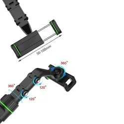 Univerzális, visszapillantó tükörre helyezhető, állítható, telefonttartó-8