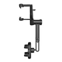 Univerzális, visszapillantó tükörre helyezhető, állítható, telefonttartó - fekete-1