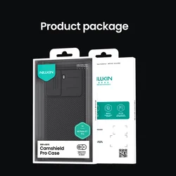 Telefontok Xiaomi Poco X7 Pro 5G - Nillkin csúsztatható kameravédős fekete hátlap tok-8