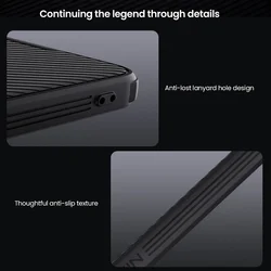 Telefontok Xiaomi Poco X7 Pro 5G - Nillkin csúsztatható kameravédős fekete hátlap tok beépített mágnessel-6