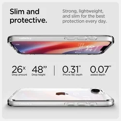 Telefontok iPhone 16e - SPIGEN Ultra Hybrid Crystal Clear - átlátszó hátlap tok-13