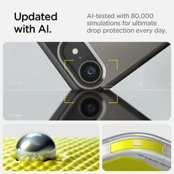 Telefontok iPhone 16e - SPIGEN TOUGH ARMOR MAGSAFE gunmetal szürke tok-11