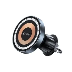 Tech-Protect MM15W-V5 - szellőzőrácsra / műszerfalra rögzíthető, MagSafe kompatibilis autós telefontartó, fekete-3