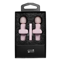 Lavalier K1 - 2db vezeték nélküli csíptethető mikrofon + Lightning csatlakozós vevőegység, pink-1