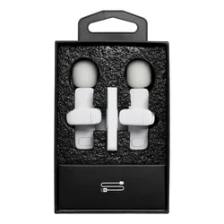 Lavalier K1 - 2db vezeték nélküli csíptethető mikrofon + Lightning csatlakozós vevőegység, fehér-1