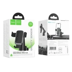 Autós tartó Hoco H81 - műszerfalra rögzíthető, fekete gravitációs autós tartó-7
