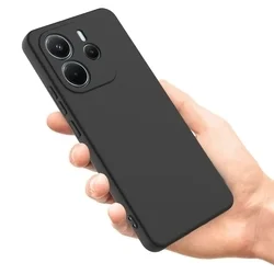 Telefontok Xiaomi Redmi Note 14 4G / LTE - fekete szilikon hátlap tok-3