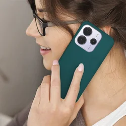 Telefontok Xiaomi Redmi Note 14 4G / LTE - zöld szilikon hátlap tok-3