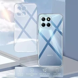 Telefontok Honor X6b - 2mm-es átlátszó szilikon hátlap tok -1