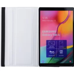 Tablettok Samsung Galaxy Tab A 10.1 2019 (SM-T510, SM-T515) - fehér fordítható műbőr tablet tok-5