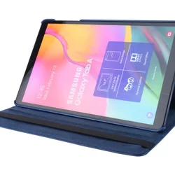 Tablettok Samsung Galaxy Tab A 10.1 2019 (SM-T510, SM-T515) - sötétkék fordítható műbőr tablet tok-1