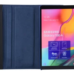 Tablettok Samsung Galaxy Tab A 10.1 2019 (SM-T510, SM-T515) - sötétkék fordítható műbőr tablet tok-4
