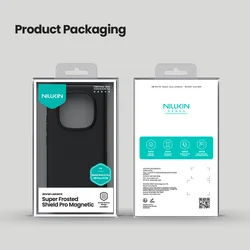 Telefontok Xiaomi Poco X7 5G - Nillkin Super Frosted - fekete hátlap tok beépített mágnessel (MagSafe tartóval kompatibilis)-8