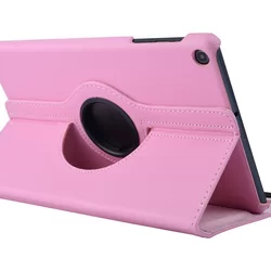 Tablettok Samsung Galaxy Tab A 10.1 2019 (SM-T510, SM-T515) - pink fordítható műbőr tablet tok-2