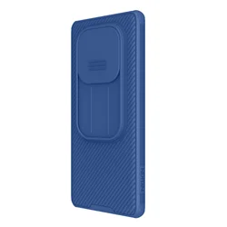 Telefontok Xiaomi Redmi Note 14 Pro 5G - Nillkin csúsztatható kameravédős kék hátlap tok-1