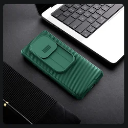 Telefontok Xiaomi Poco X7 5G - Nillkin csúsztatható kameravédős zöld hátlap tok-2