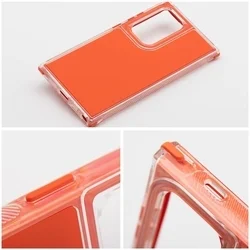 Samsung Galaxy A36 5G telefontok - Matrix - átlátszó/narancssárga műanyag hátlap tok-2